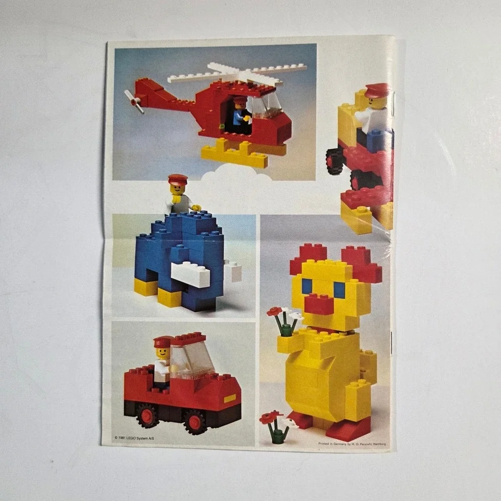 LEGO 555 Idea Book Instructions Vintage 1981 Multicolor Retro Building Guide